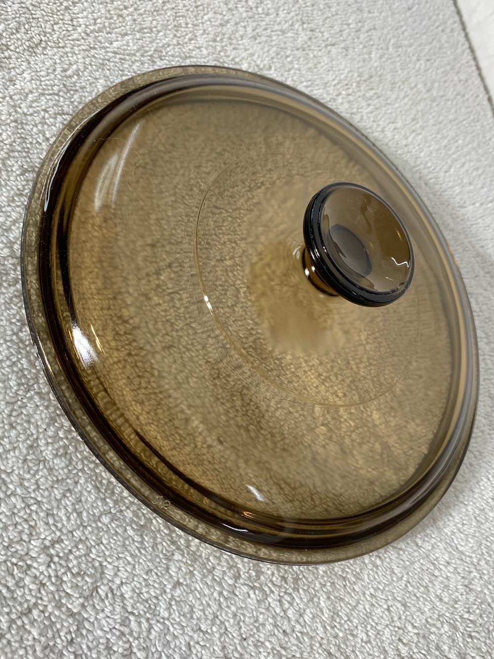 Vintage PYREX Brown Amber Glass Cookware Replacement Lid N 2 1/2 C